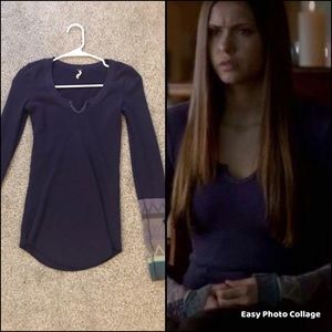 Elena Gilbert Free People Kombucha Henley XS